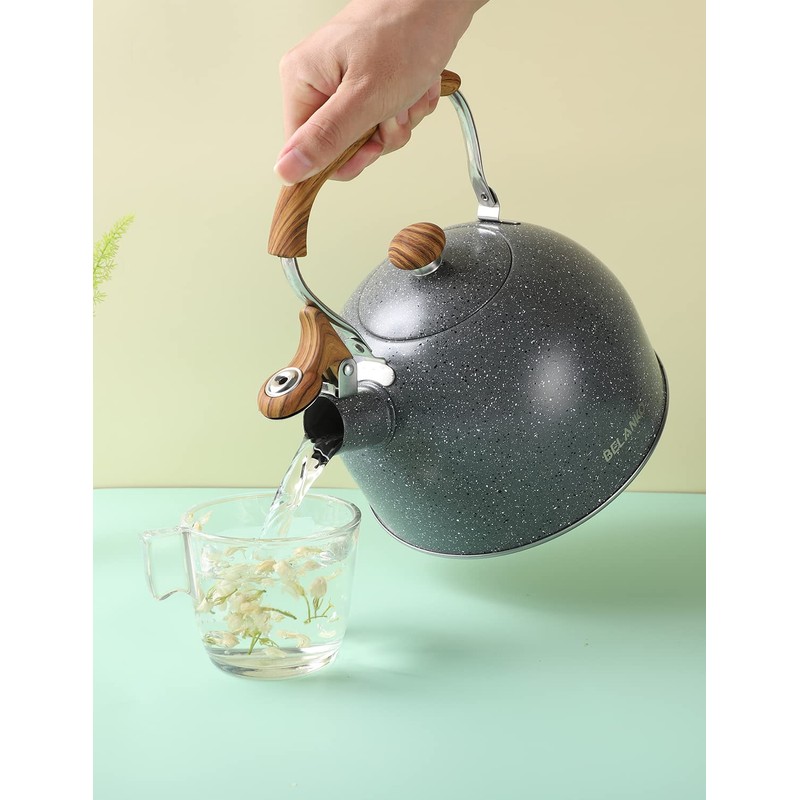 Tea Kettle, BELANKO 85 OZ / 2.5 Liter Whistling Tea