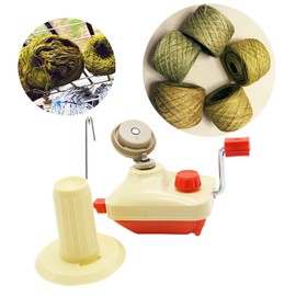 LAMXD Wool Winder Yarn Winder Cross Winder Ball Winder Wool String Ball Winder Wool Hand Operated Hand Operated Red Portable Package