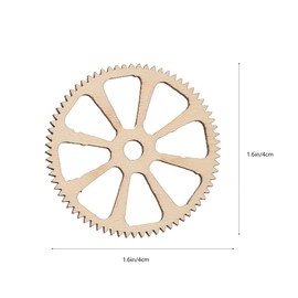 Tofficu 40PCS Assorted Wooden Gear Craft Shapes, DIY Wooden Cogs and Gears for Scrapbooking, Painting, Home Decor, Art Projects, and Handmade Crafts