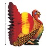 Beistle Tissue Turkey Centerpieces 12", Pack of 2, Fall Colors