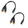 SIENOC RCA Audio Set RCA to Dual RCA,3.5mm to RCA