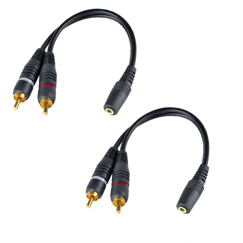 SIENOC RCA Audio Set RCA to Dual RCA,3.5mm to RCA