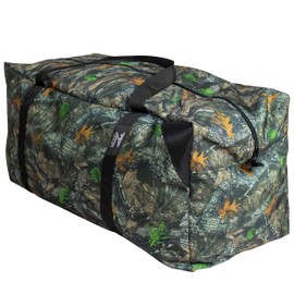 Z2 Premium Hunting Duffel Bag for Hunting, Outdoor, Gym, Travel, Coaches, Soccer, Baseball, Softball, Football, Basketball, Hockey, for Men and Women, Premium Nylon, 31L X 14W X 14H, Backwoods Camo