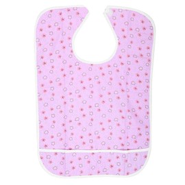 . life Adult Bib,Double Layer Clothing Bib with Crumb Catcher,Mealtime Eating Bib,Waterproof Adult Elder Mealtime Bib,Reusable and Washable Bib for Elder Disabled Women