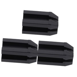 Beavorty 3pcs Eyebrow Pencil Sharpener Dual-Sided Makeup Tool for Precise Brow and Eyeliner Application Lightweight Cosmetics Bag Black