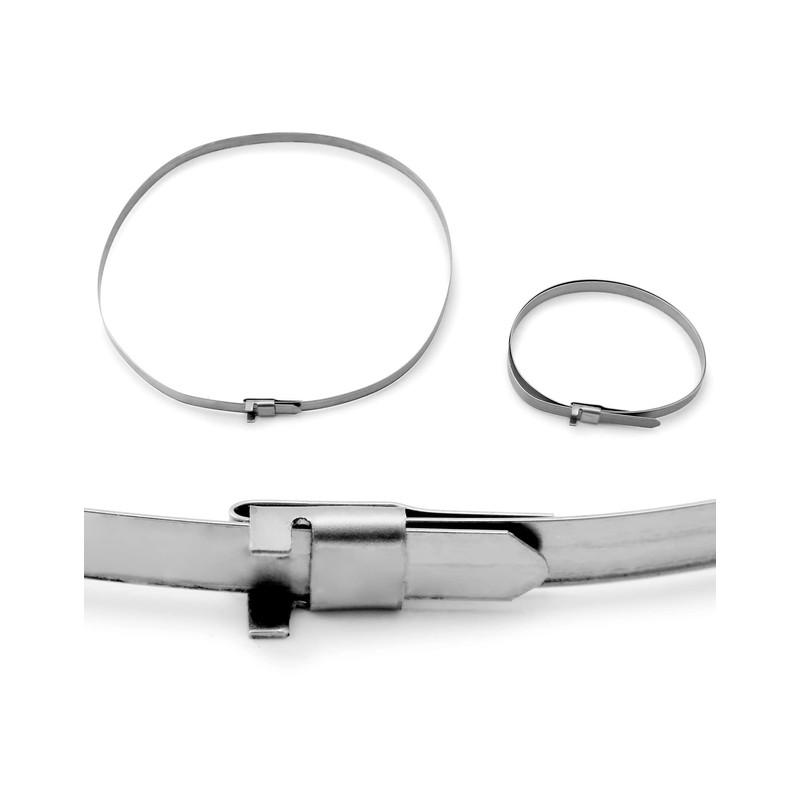 QWORK CV Boot Clamp, 20 Pack 304 Stainless Steel Universal
