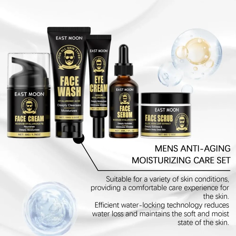 Em Set Anti Edad Hombre Limpieza, Hidratacion, Ojos, Facial
