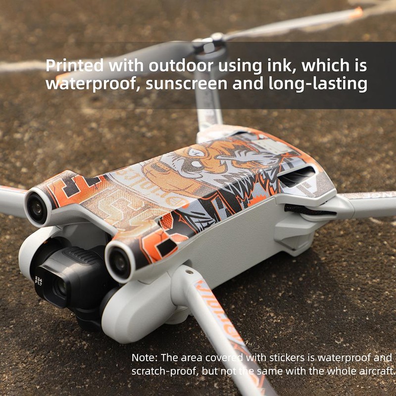 Drone Stickers Set Waterproof Skins Sticker Compatible for DJI Mini
