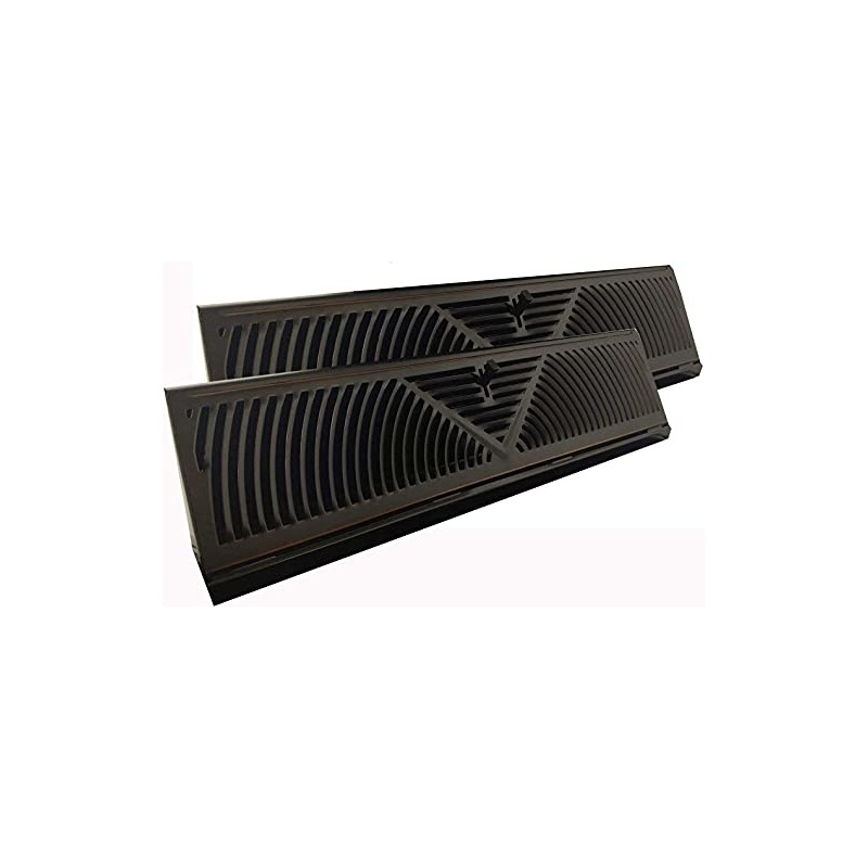 TruAire Oil Rubbed Bronze Finished Baseboard Register - 2 Pack