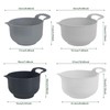 4 Pcs Plastic Mixing Bowl Set, Reusable Plastic Nesting Mixing
