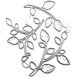 Silver Metal Cutting Dies Leaves Pattern for Card Scrapbooking Embossing Paper Decoration Card Making Dies Cutting Stencil for Cards Scrapbooking Crafts DIY Stamps,Die-Cutting and Embossing
