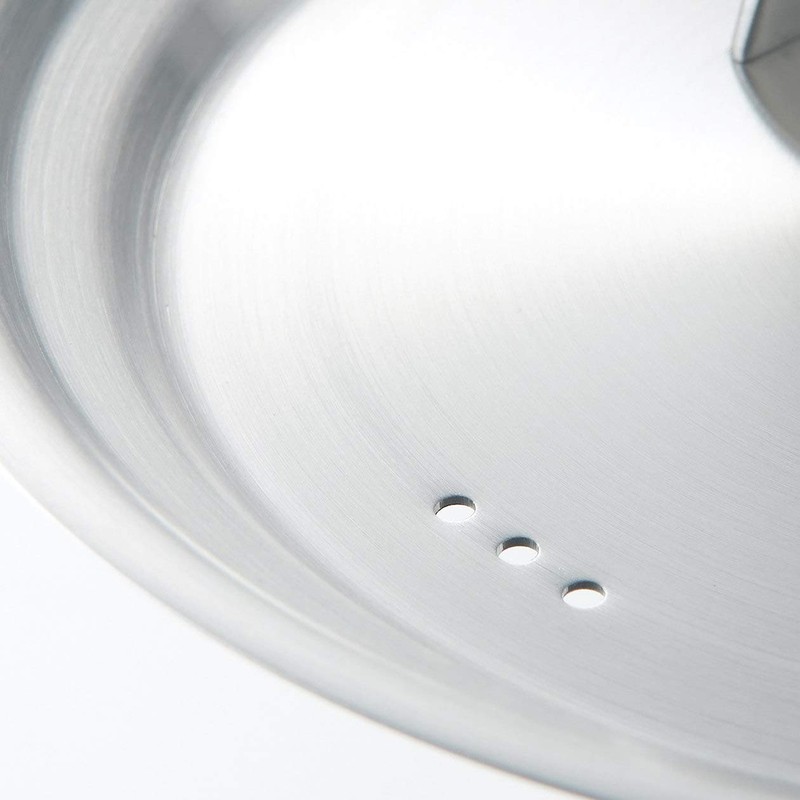 Mujin Ryohin Stainless Steel Multi-Purpose Lid for Diameter 16-18cm and