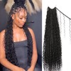 Crochet Boho Box Braids With Human Hair Pre Looped Hair
