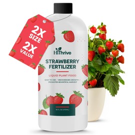 16oz Strawberry Fertilizer - Makes 16 Gallons of Fruit Tree Fertilizer for Strawberries, Liquid Plant Food Outdoor, Ideal Strawberry Plant Food for Lush Growth & Bigger, Sweeter Strawberries