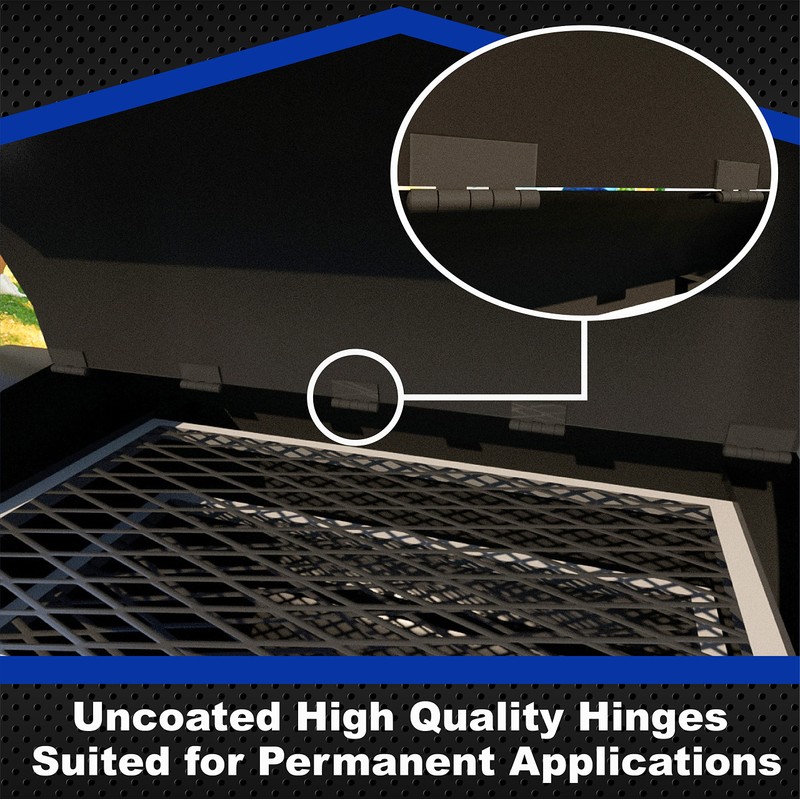 Bobco Metals 4" Heavy Duty Weldable Hinges | Steel Butt