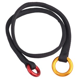 Tree Climbing Rope with Two Hanging Rings, 120cm Tree Climbing Positioning Lanyard for Tree Work, Rock Climbing and All Kinds of Adventure Sports