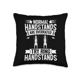 Gymnastics Rings Handstand Accessories Ring Gymnastics Throw Pillow