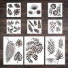 Para Plantillas Para Pintar Hojas De Flores, Reutilizables,