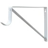 Stone Harbor Hardware Heavy-Duty Shelf and Pole Bracket, Powder Coated, 3" Drop, White