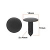 100pcs Universal 5x4mm Hole Dia Plastic Rivet Push Pin Trim