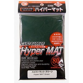 KMC Standard Sleeves - Hyper Mat Green (80 Sleeves)