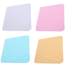 LALAFINA 4pcs Microfiber Dishcloths Water Absorbent Kitchen Cleaning Rags Multi-functional Cloths for Furniture Counters Blend Soft Non-deforming