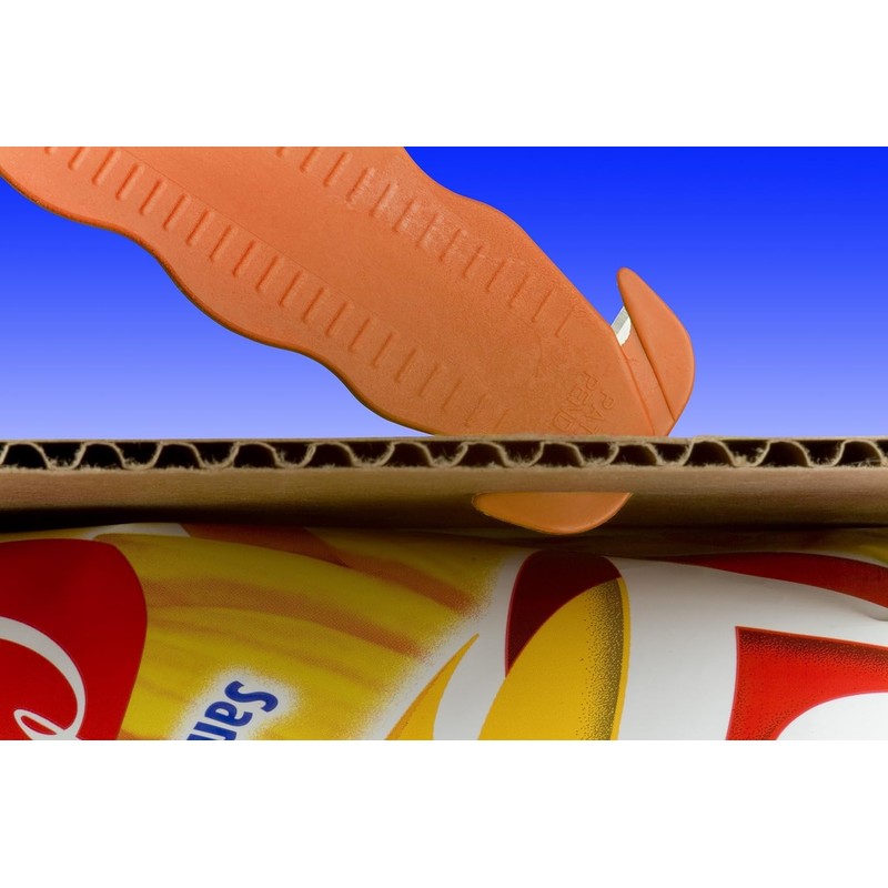 Klever Kutter KCJ-1Y Safety Box Cutter, 5 Count, Yellow