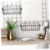 Zerodeko 2Pcs Wall Mount Hanging Wire Baskets for Kitchen Bathroom