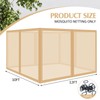 Tatuo Universal Replacement Mosquito Netting for Patio Gazebo Mosquito Net