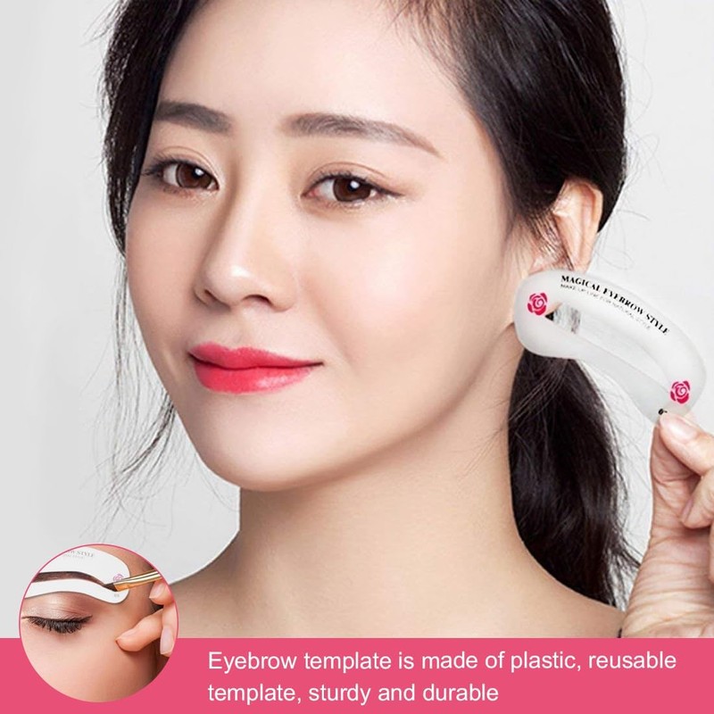 Pack of 24 Eyebrow Shaping Stencils Reusable Eyebrow Grooming Stencil
