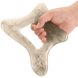 레진 바디 괄사 도구 대형 셀룰라이트 마사지 얼굴, 등 쉐이핑 림프 배수 [01 Pink] Large Resin Body Gua Sha Tool for Cellulite Massage, Face and Back Shaping Lymph Drainage [01 Pink]