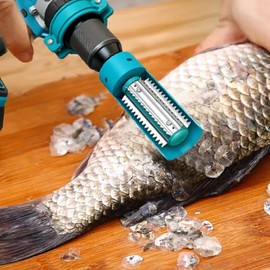 Electric Fish Scaler,Electric Fish Scaler Tool - Carp Scaling Tool Hand Drill Accessories for Indoor Outdoor Meal Prep Restaurants Markets Processing Kitchen Camping Daily