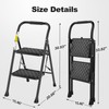 HBTower 2 Step Ladder, Step Stool for Adults,2 Step Ladder