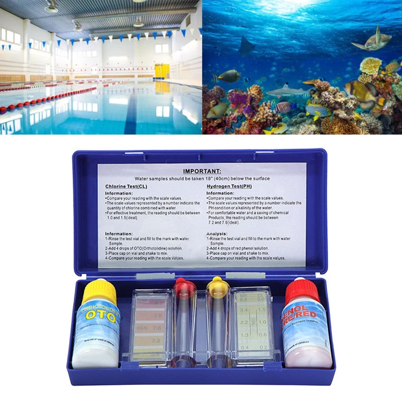Water Quality Test Kit with PH Detection Solution for Aquariums,