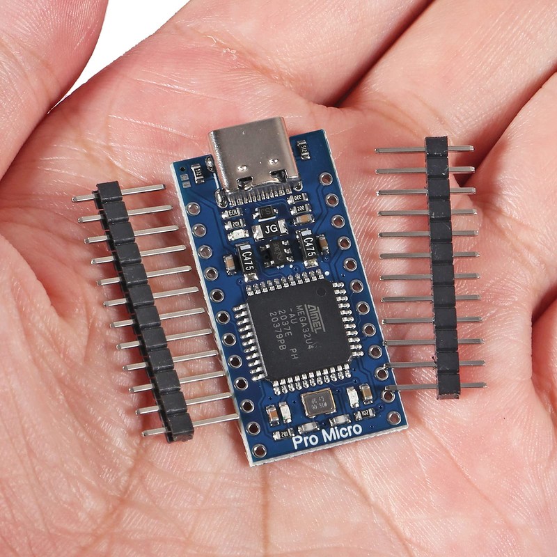 AITRIP 4pcs Pro Micro ATmega32U4 5V 16MHz Type-C Development Module