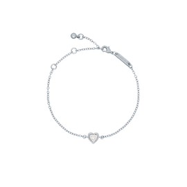 Ted Baker Hansa Crystal Heart Bracelet For Women (Silver/Crystal)