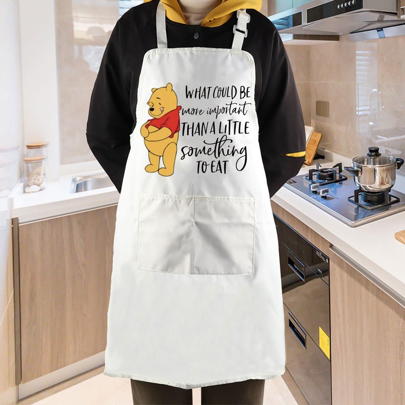 JTOUK Pooh Bear Kitchen Apron Cartoon Character Fans Gift Pooh