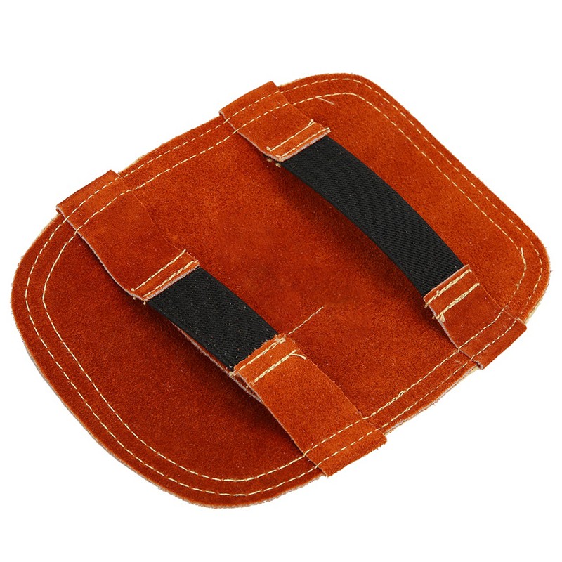 Heat Shield Split Cowhide Leather Aluminized Back Welding Hand Pad