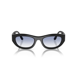 Vogue Eyewear Woman Sunglasses Black Frame, Clear Gradient Light Blue Lenses, 51MM