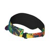Hawaiian Summer Tropical Sport Sun Visor Hats Adjustable Empty Top
