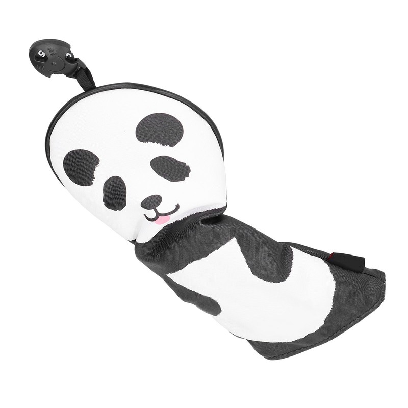 PU Leather Golf Wood Head Covers Waterproof Cartoon Thicken Plush