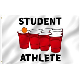 Anley Fly Breeze 3x5 Foot Student Athlete Flag - Vivid Color and Fade proof - Canvas Header and Double Stitched - Novelty College Funny Dorm Flags Polyester with Brass Grommets 3 X 5 Ft
