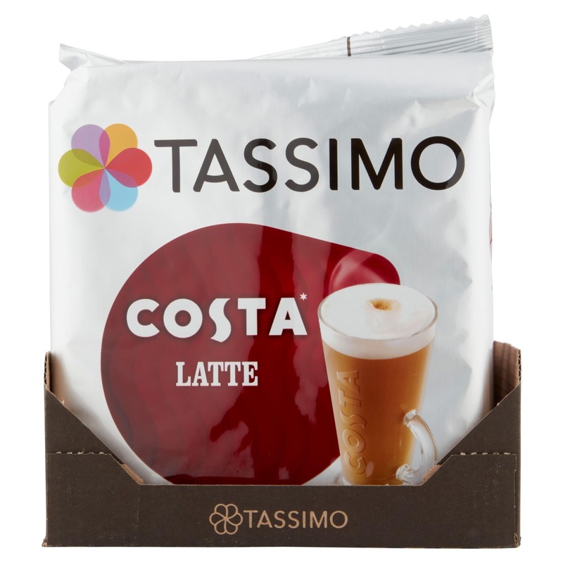 Tassimo Costa Latte Coffee Pods 1x 8