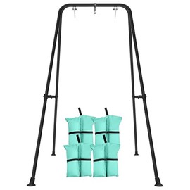 Swing Stand for Kids,Baby Swing Frame, Toddler A-Frame Metal Swing Set for Backyard, Outdoor Indoor use, Fits for Most of The Toddlers Swings (Black)