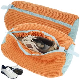 2 x Shoe Wash Bags, Washing Machine, Shoes, Washing Bag, Shoe Bag, Reusable Zip, Plush Laundry Bag, Shoes Washing Machine for Trainers