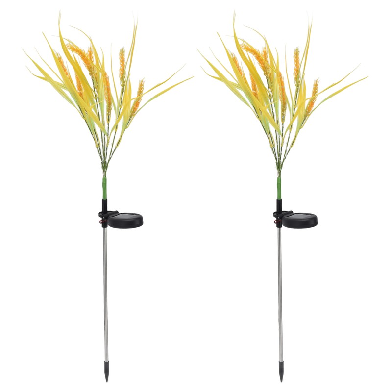 2pcs Solar Wheat Ear Lights IP44 Waterproof Wheat Ear LED