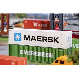 Faller FA 180847 40' Hi-Cube Refrigerator Container MAERSK Modellbausatz, Zubehör, Mehrfarbig
