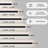 Mikeru Modern Wall Light, 3000k-6000k Dimmable Sconce 23.6inch Black Exterior