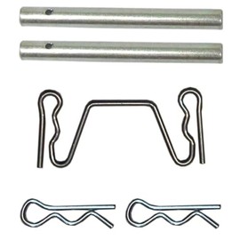 Front Left & Right Brake Pad Pin Sets fits Kawasaki, Versys, Voyager, Vulcan, Pin Diameter 5mm, Length 46mm No Thread. 2 Pins, R-Clips & retain clip. OE No: 43082-0153