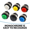 Mini Momentary Push Button Switch, Pack of 24 Round Push